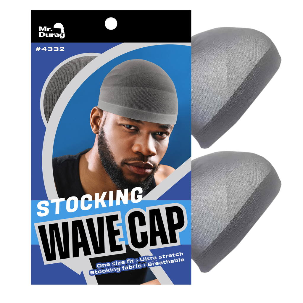 Mr. Durag Stocking Wave Cap, 2 Count, Assorted Colors