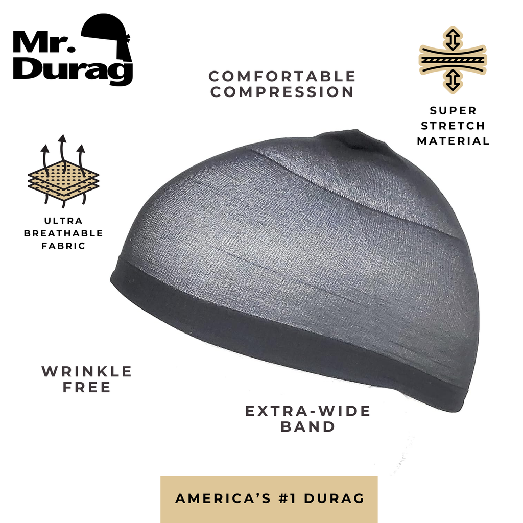 Mr. Durag Stocking Wave Cap, 2 Count, Assorted Colors